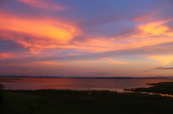 Zonsondergang bij Lake Kariba